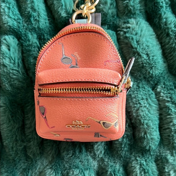 Coach | Accessories | Coach Mini Coral Backpack Keychain | Poshmark